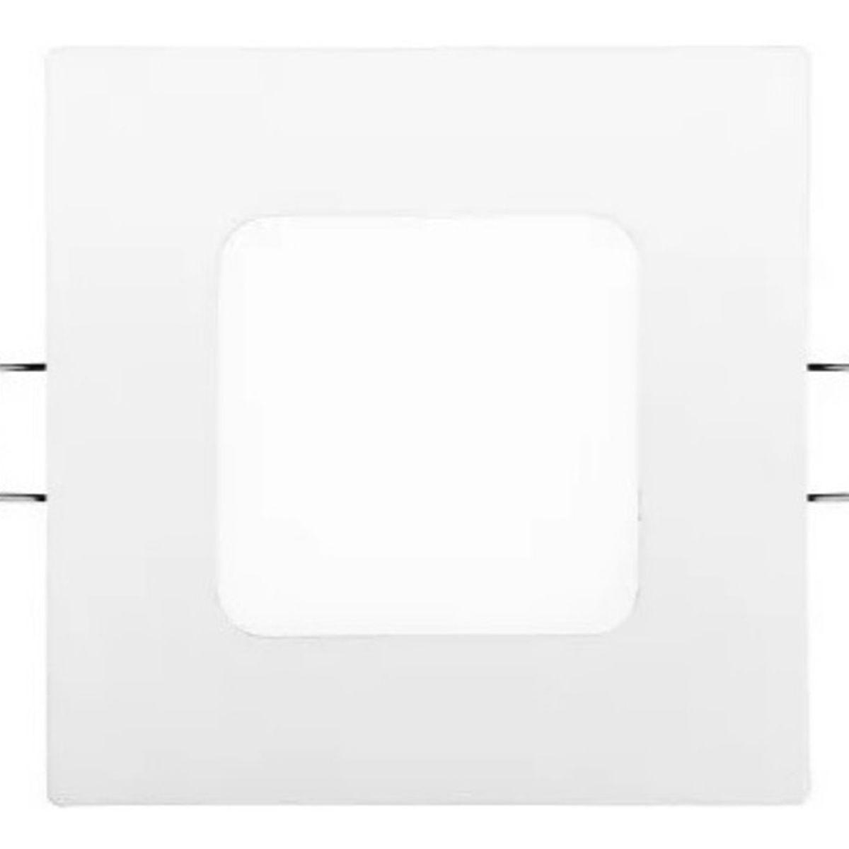 GENERICO - Panel Led Foco Plafón Empotrado Techo Cuadrado 8,5cm 3w Estructura Blanco Cálido 3000-3500 °K