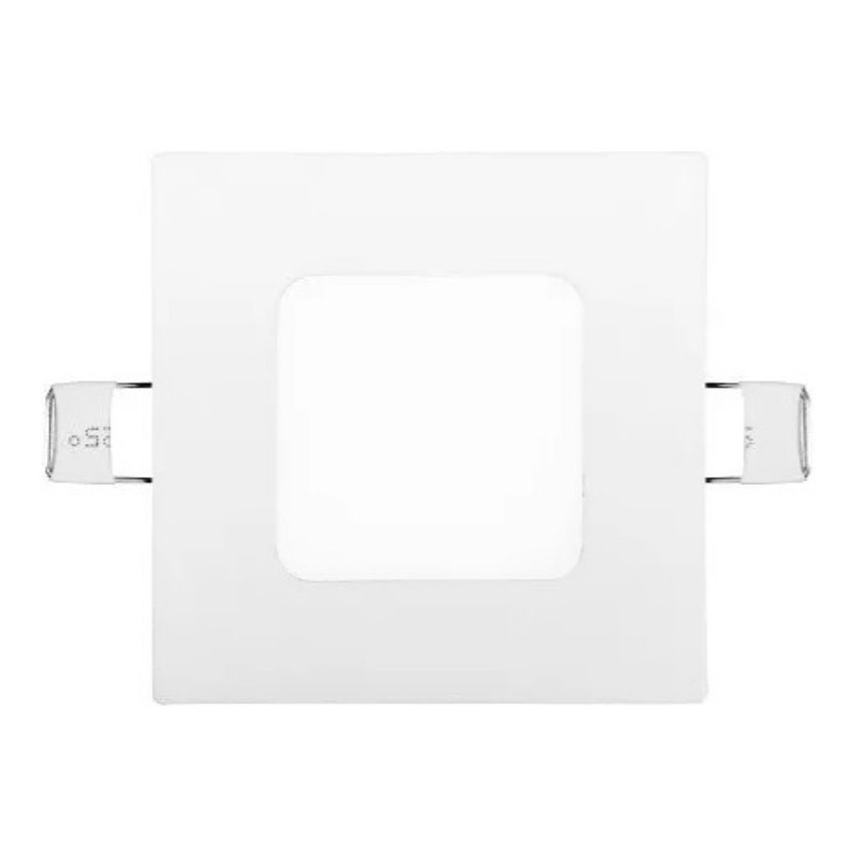 GENERICO - Panel Led Foco Plafón Empotrado Techo Cuadrado 8,5cm 3w Estructura Blanco Cálido 3000-3500 °K