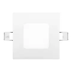 GENERICO - Panel Led Foco Plafón Empotrado Techo Cuadrado 8,5cm 3w Estructura Blanco Cálido 3000-3500 °K