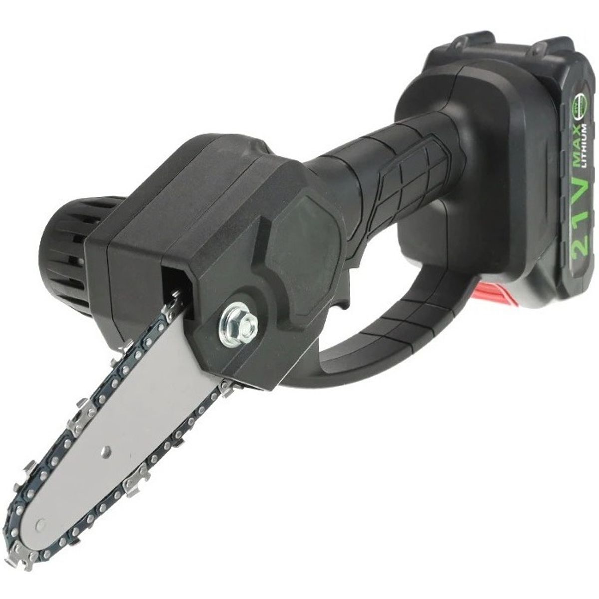 GENERICO - Mini Moto Sierra Electrica Portatil De Poda 4 Pulgadas Color NegroRojo - 271009
