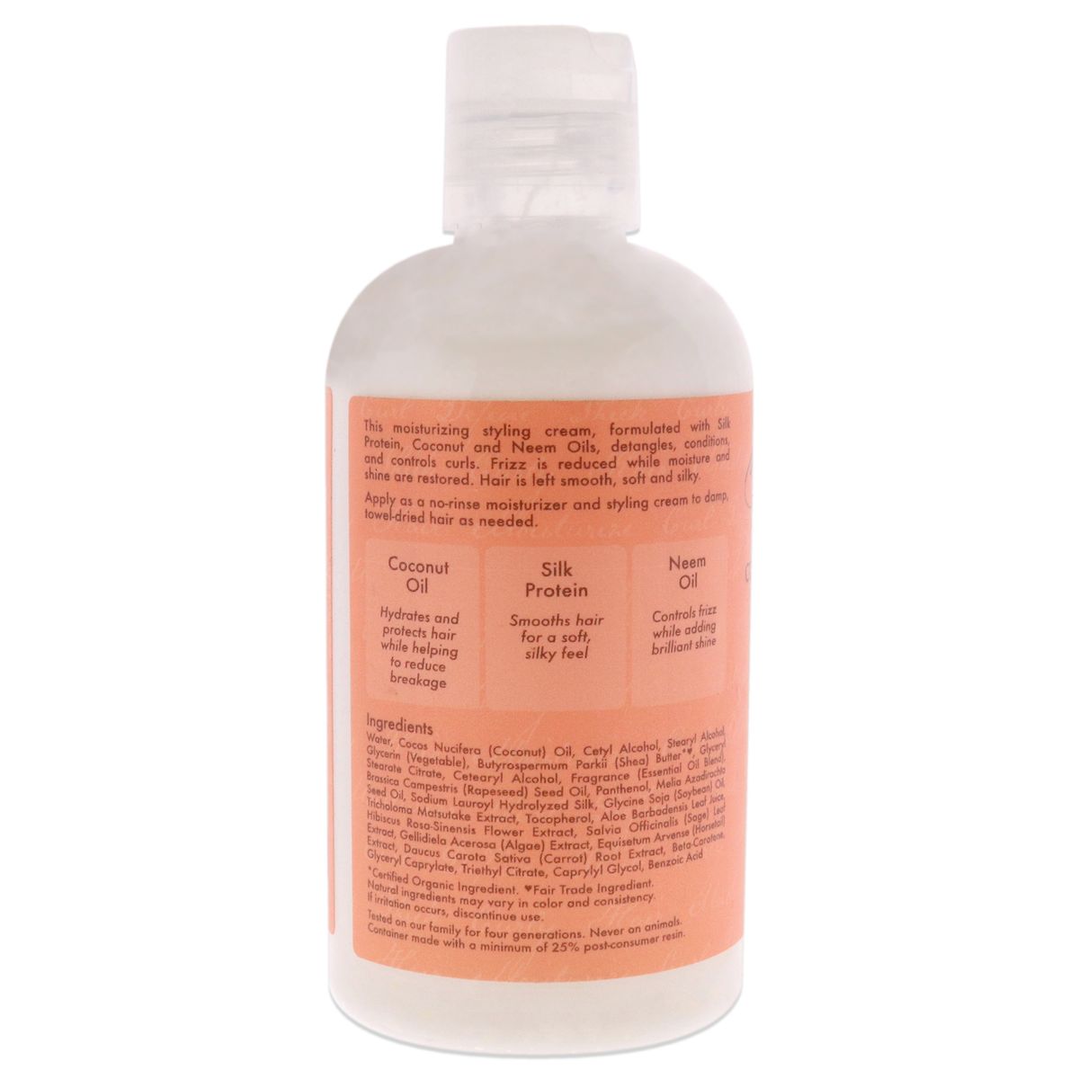 SHEA MOISTURE - Leche estilo rizos de hibisco y coco 237 ml Humedad de karité