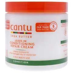 CANTU - Crema reparadora acondicionadora sin aclarado de manteca de karité 474 ml