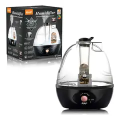 GENERICO - Humidificador Ultrasónico Silencioso 2,5l 20w Raf + Escencia