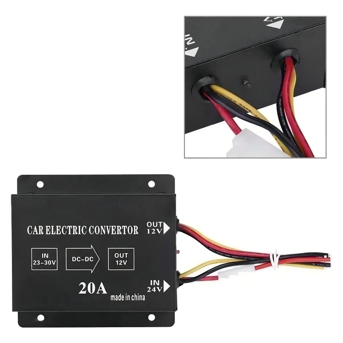 GENERICO - Transformador Inversor Conversor De 24v A 12v 20a  213080