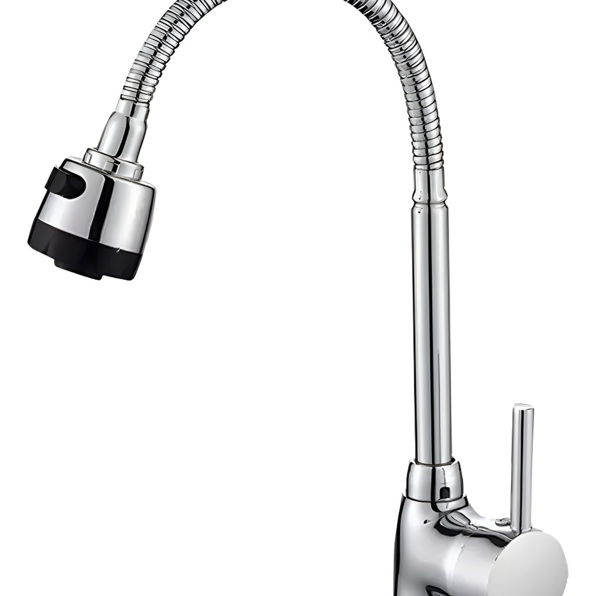 GENERICO - Llave Monocomando Flexible Lavaplatos Agua Fría Caliente 1 Agujero