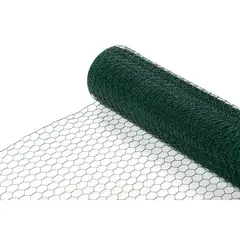 GENERICO - Malla hexagonal 1" x 1.0mt (rollo 20m) Recubierta pvc CERRAM