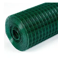GENERICO - Malla jardin soldada pvc verde 1/2"x1.0mmx0.60mt 10mt CERRAM
