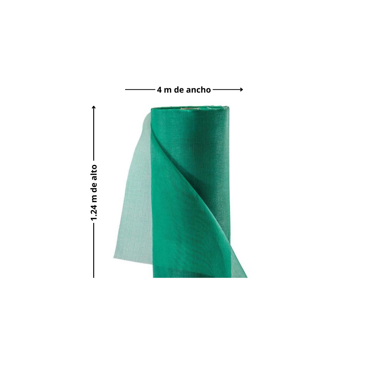 GENERICO - MALLA MOSQUITERA 1.20X4MT F. VIDRIO VERDE BIGHOUSE-MIMBRAL