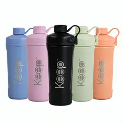 KEEP - BOTELLA SHAKER METALICO