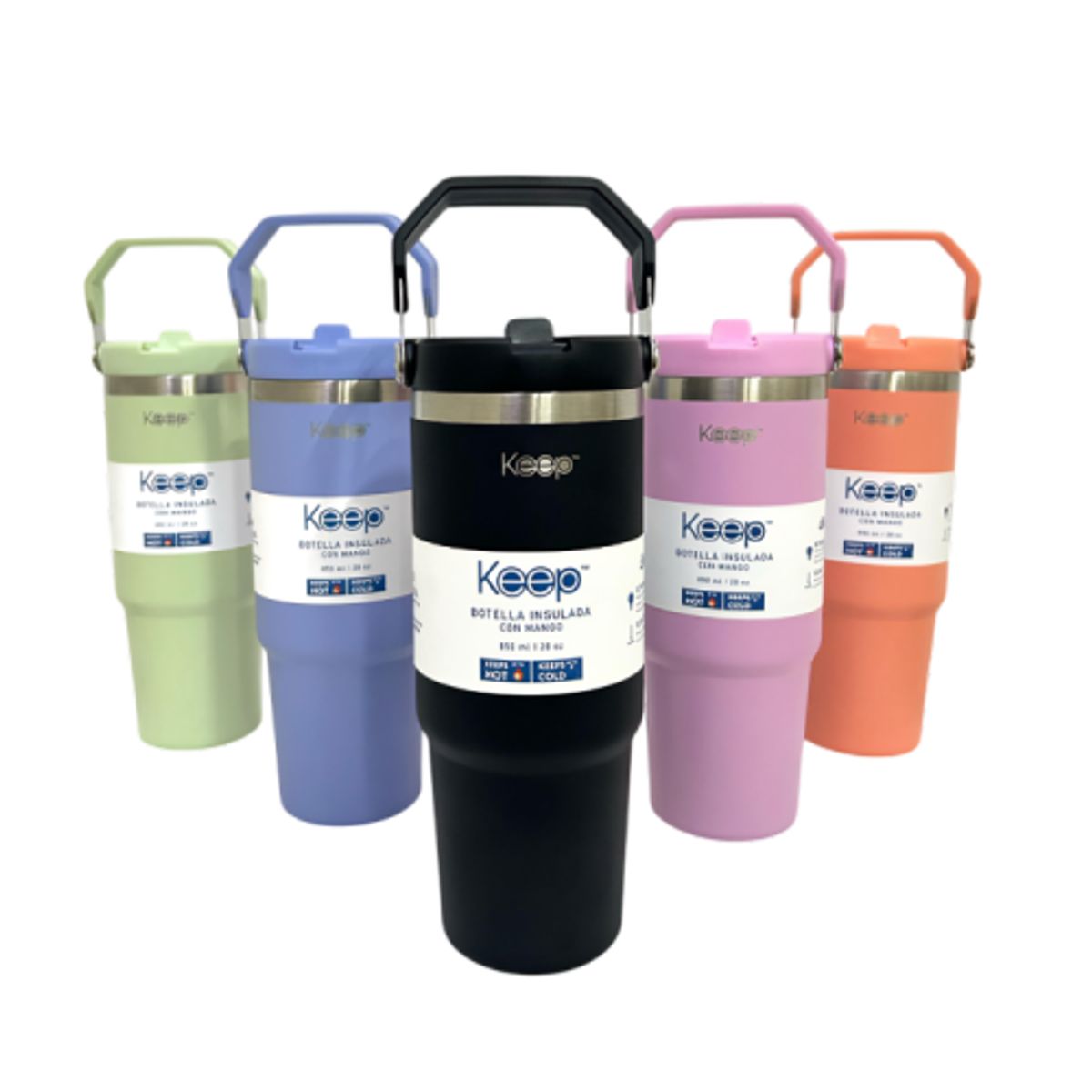 KEEP - BOTELLA INSULADA CON MANGO 85O ML KEEP