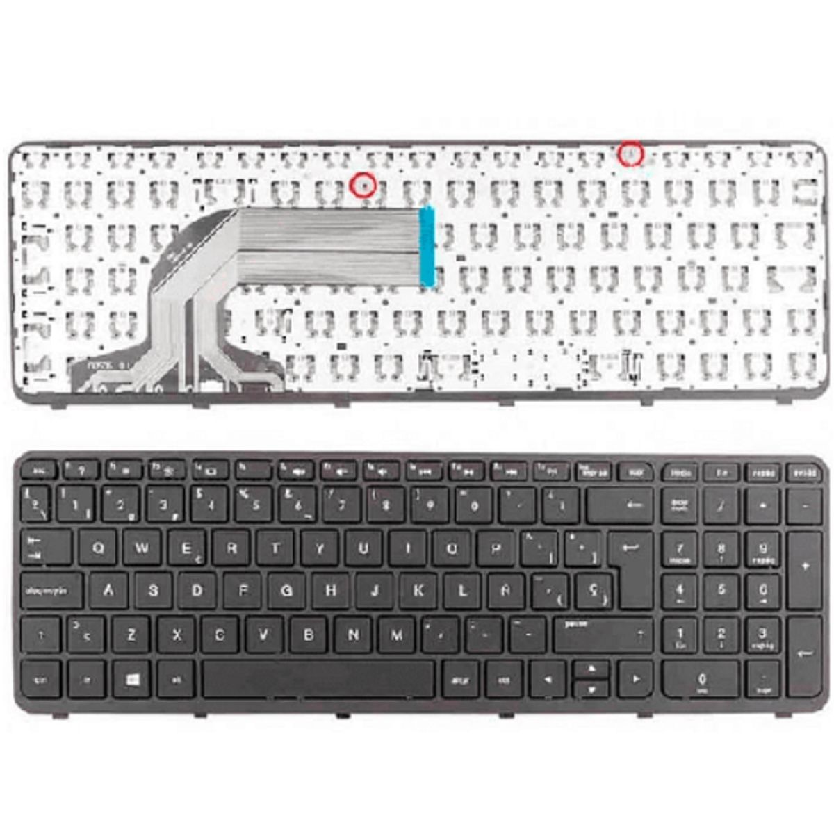 GENERICO - TECLADO HP 350 G1 ESPAÑOL NEGRO