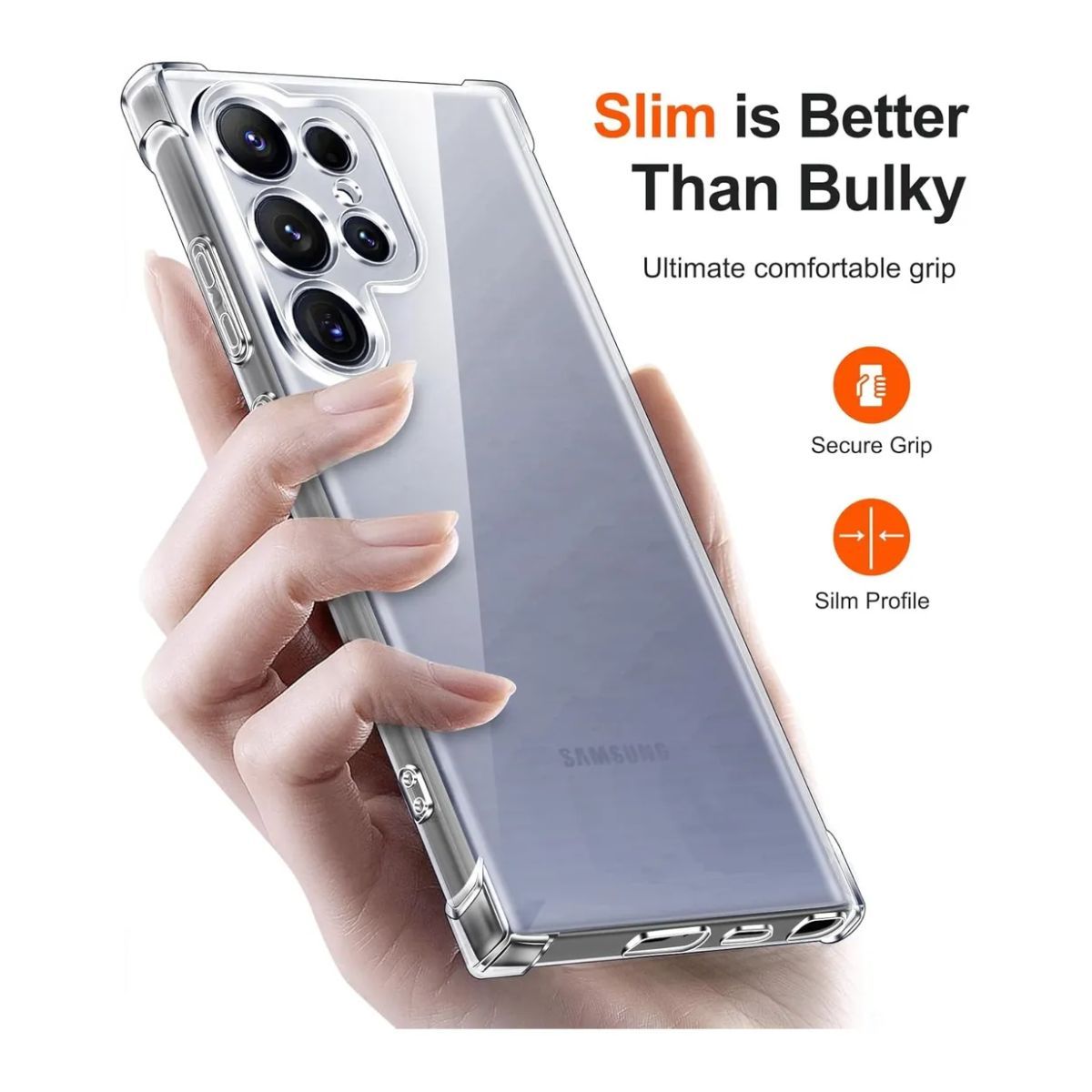 GENERICO - Carcasa Para Samsung S26 Ultra Transparente Antigolpes Reforzada