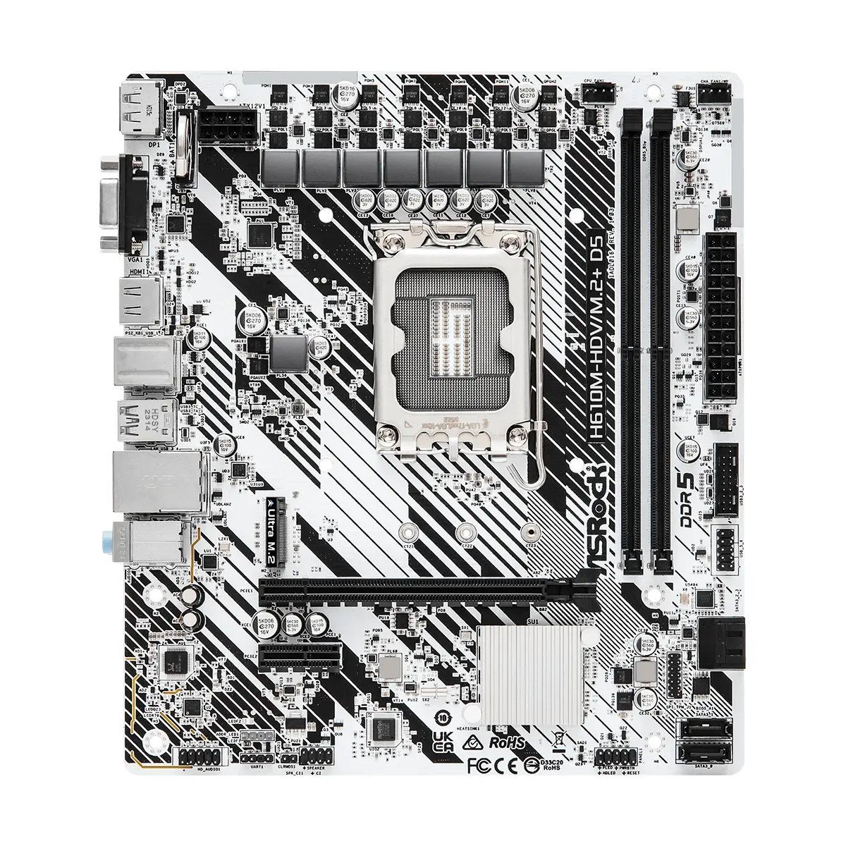 ASROCK - MB LGA s1700 Intel AsRock H610M-HDVM.2+ D5 2x DDR5 m-ATX