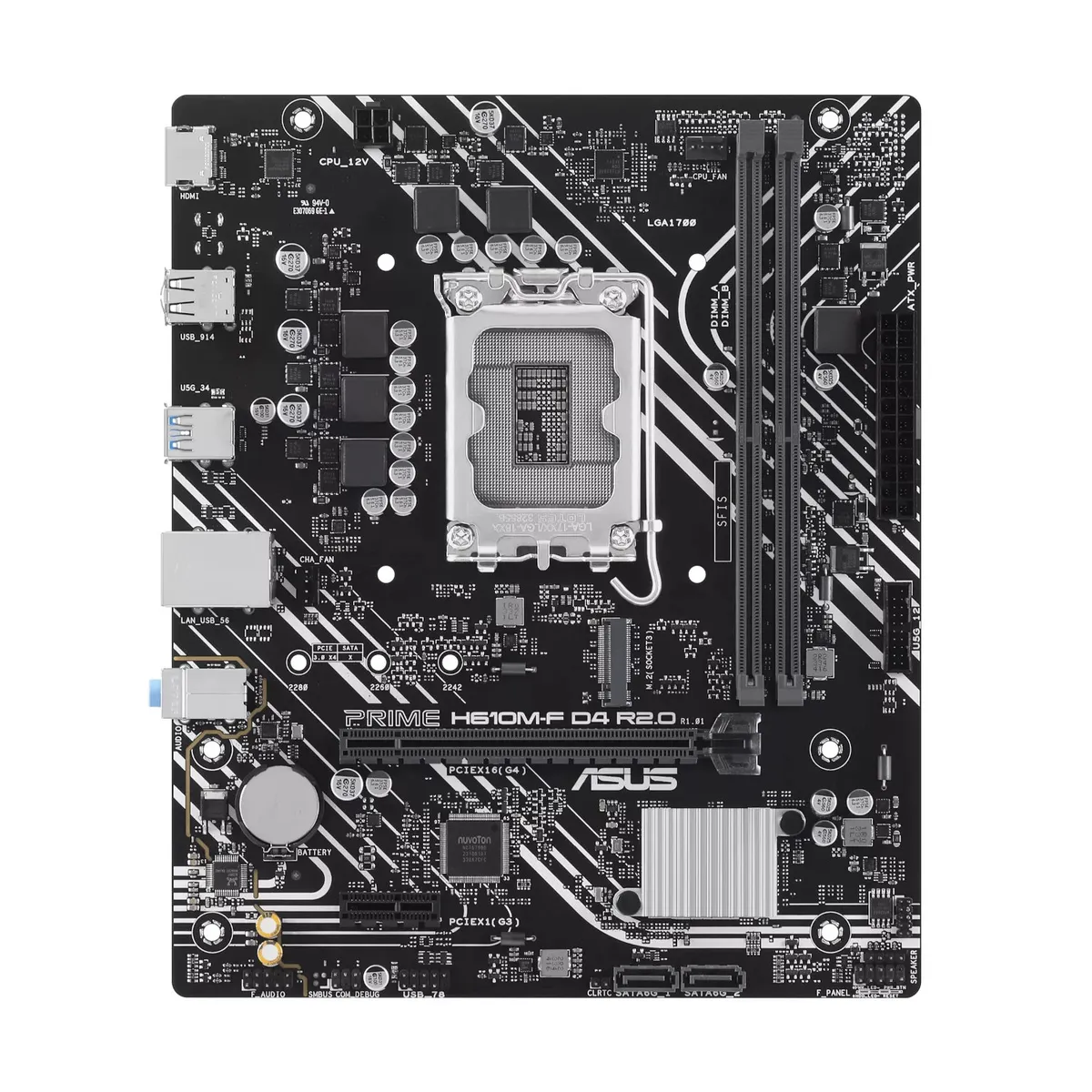 ASUS - MB LGA s1700 Intel Asus Prime H610M-F D4 R2.0 2x DDR4