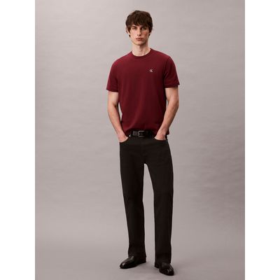 Imagen 2 del producto Polera Regular con Monograma Bordado Burdeo