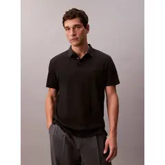 CALVIN KLEIN - Polo de Algodón Pima Negro