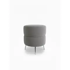 MUEBLES NEW - PUFF REDONDO ORBIT GRIS