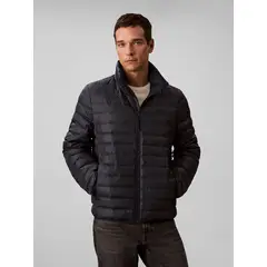 CALVIN KLEIN - Parka Puffer Ligera de Nailon Azul