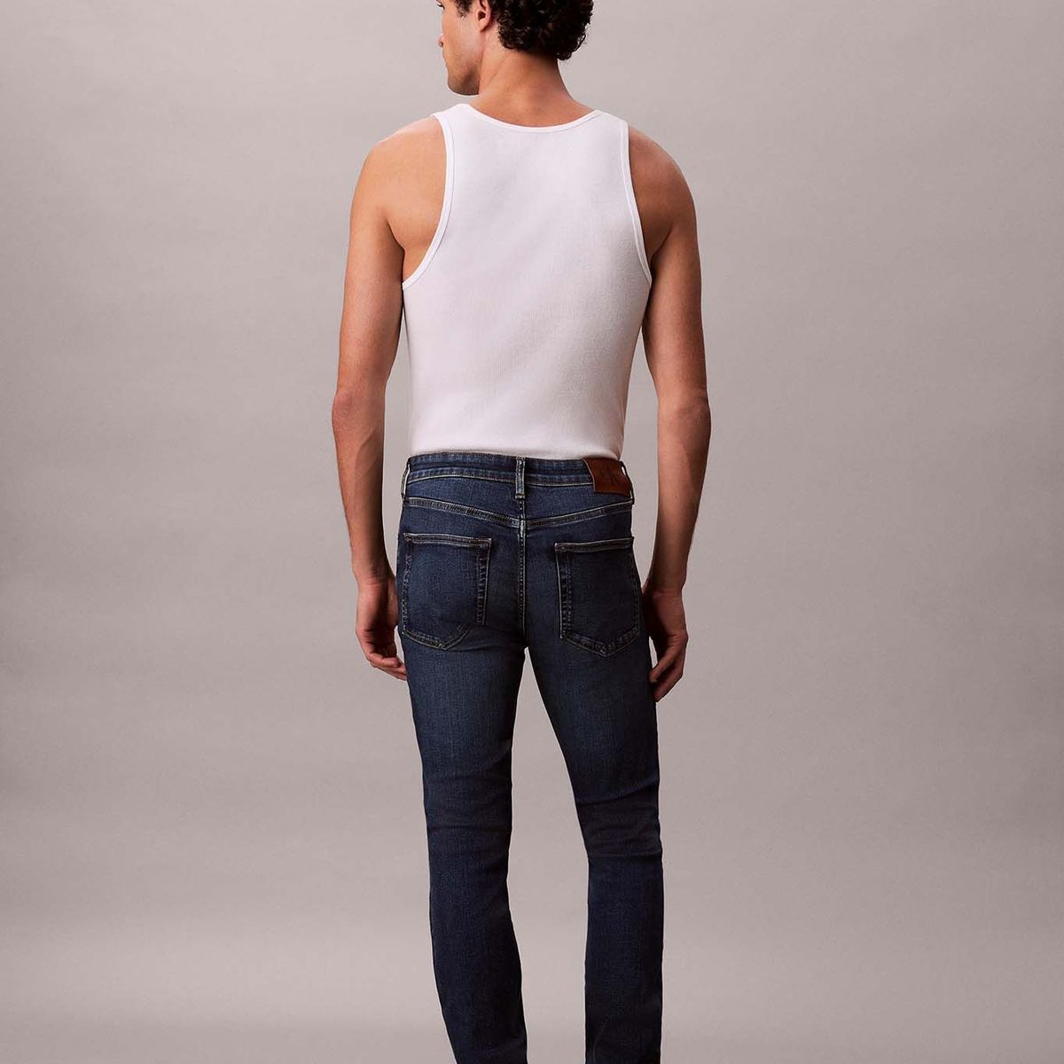 CALVIN KLEIN - Jeans Skinny con Acabado Satinado Azul Calvin Klein