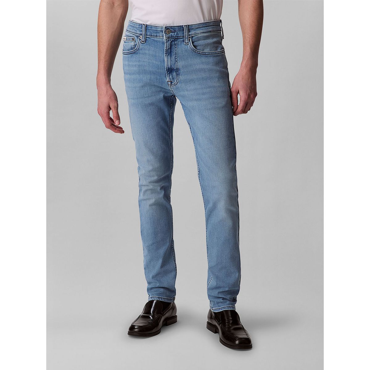 CALVIN KLEIN - Jeans Skinny Arrow con Efecto Desgastado Azul Calvin Klein