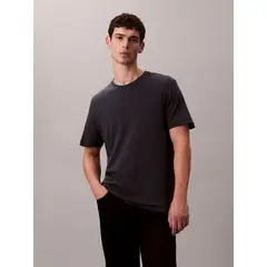 CALVIN KLEIN - Polera de Algodón Supima de Cuello Redondo Azul