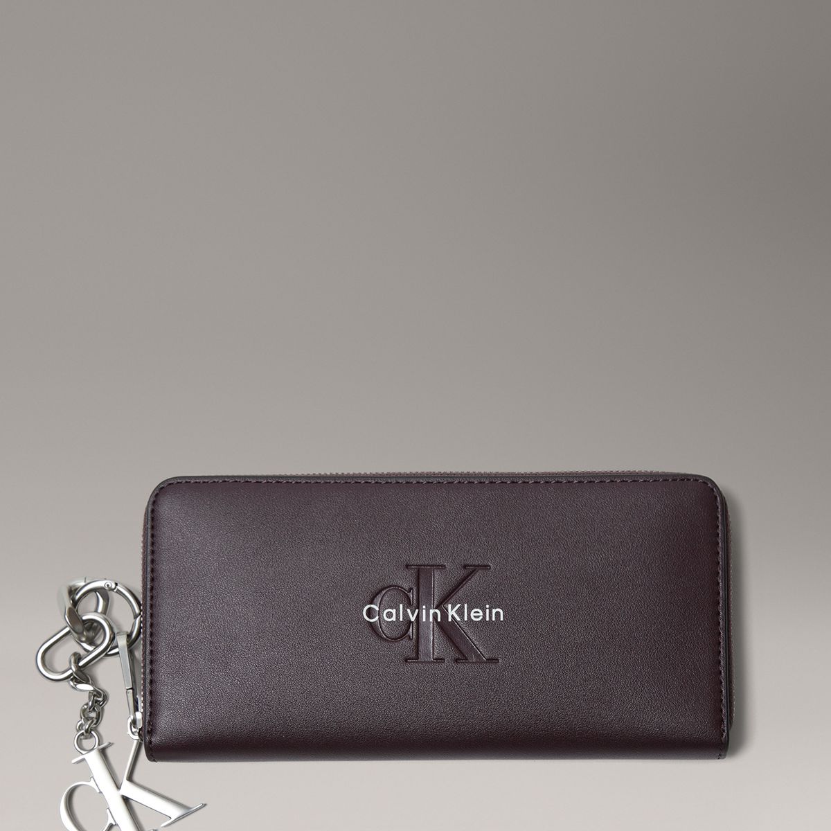 CALVIN KLEIN - Billetera con Llavero de Monograma CK Cafe Calvin Klein