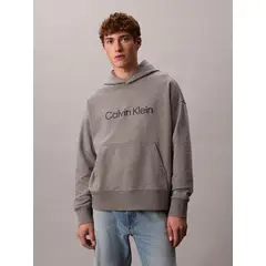 CALVIN KLEIN - Sweater de Felpa Premium Gris