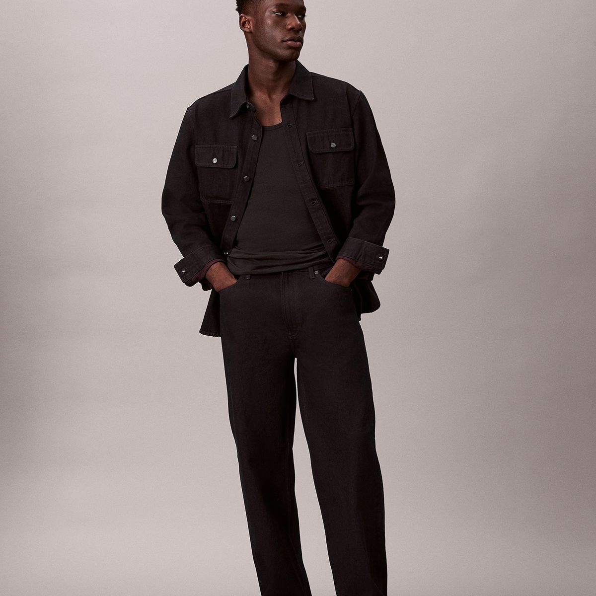 CALVIN KLEIN - Jeans Baggy Merlot Burdeo Calvin Klein