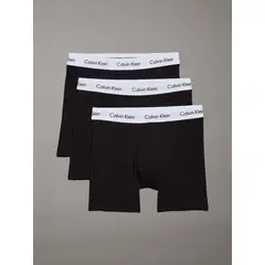 CALVIN KLEIN - Pack de 3 Bóxers Brief Cotton Stretch Negro