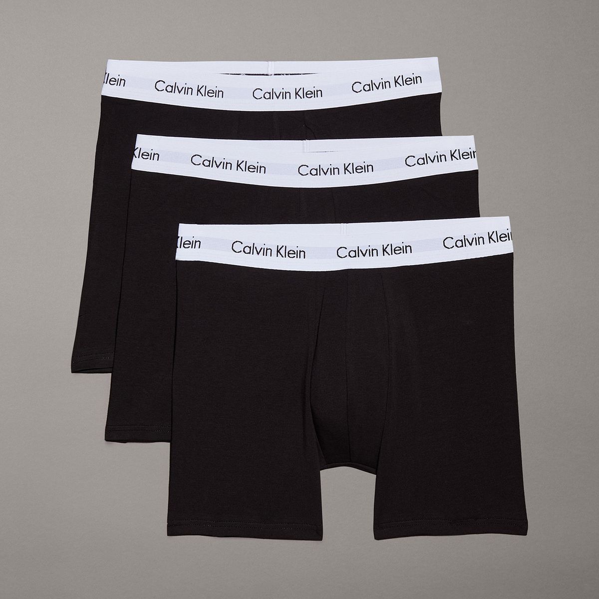 CALVIN KLEIN - Pack de 3 Bóxers Brief Cotton Stretch Negro Calvin Klein