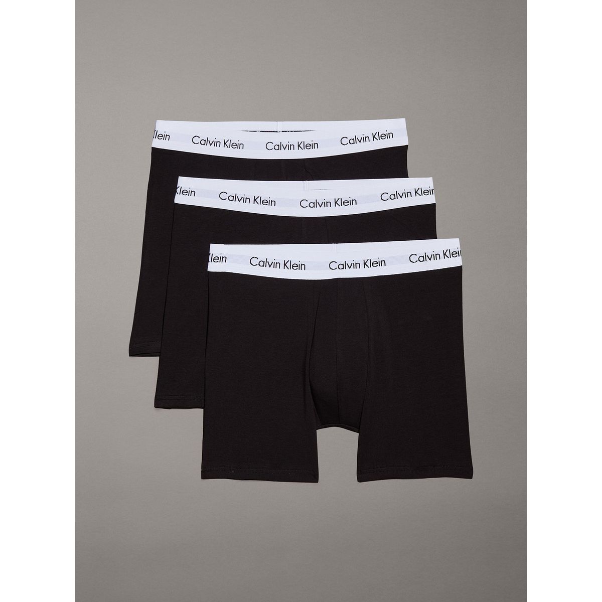 CALVIN KLEIN - Pack de 3 Bóxers Brief Cotton Stretch Negro Calvin Klein