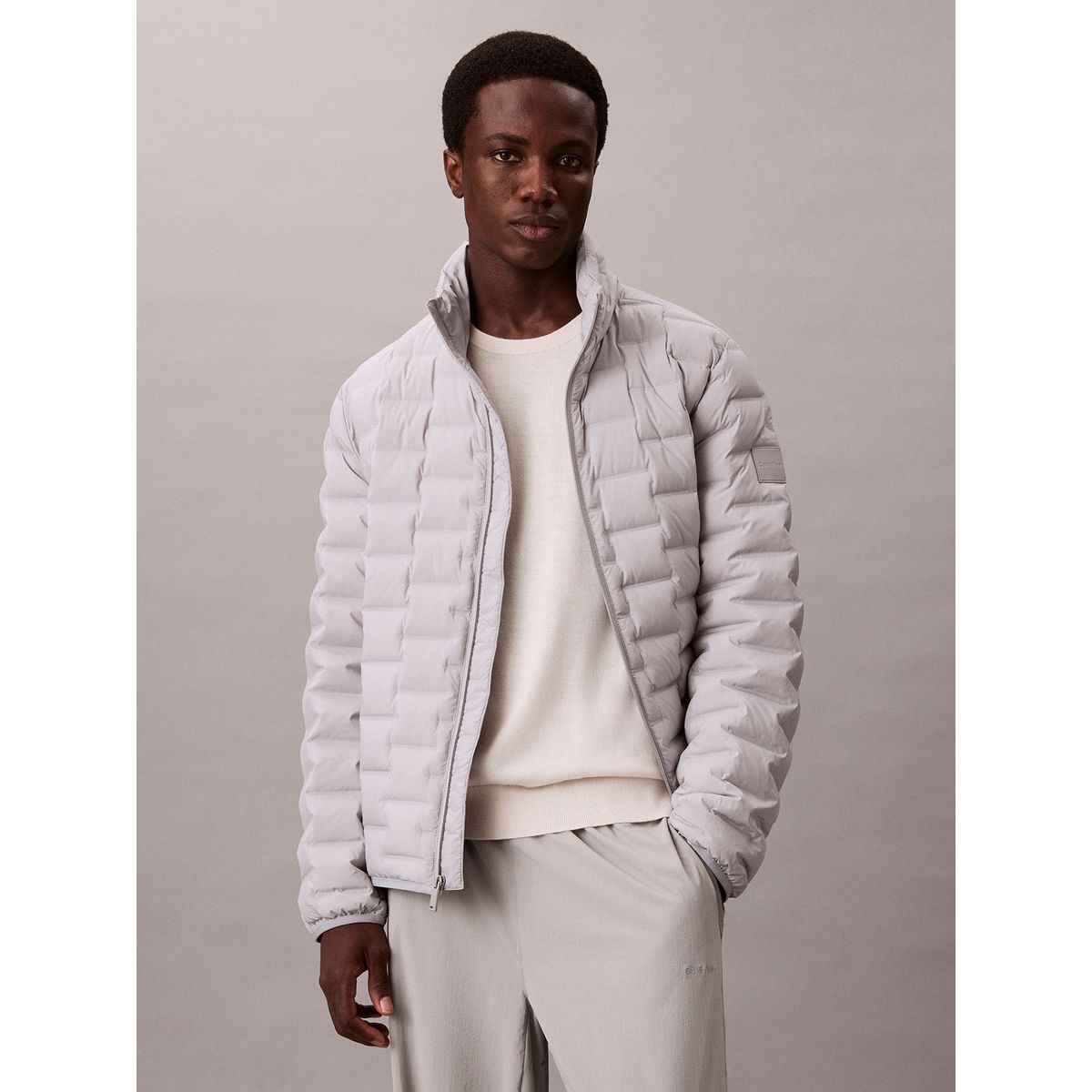 CALVIN KLEIN - Parka Ligera Preacolchada Plegable Blanco Calvin Klein