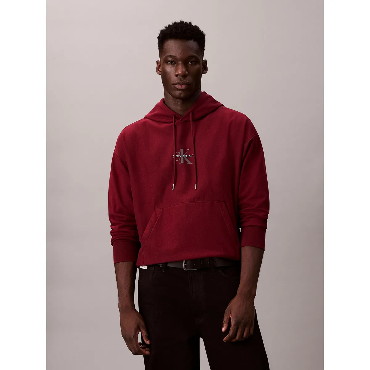 CALVIN KLEIN - Polerón con Gorro y Tejido Felpa