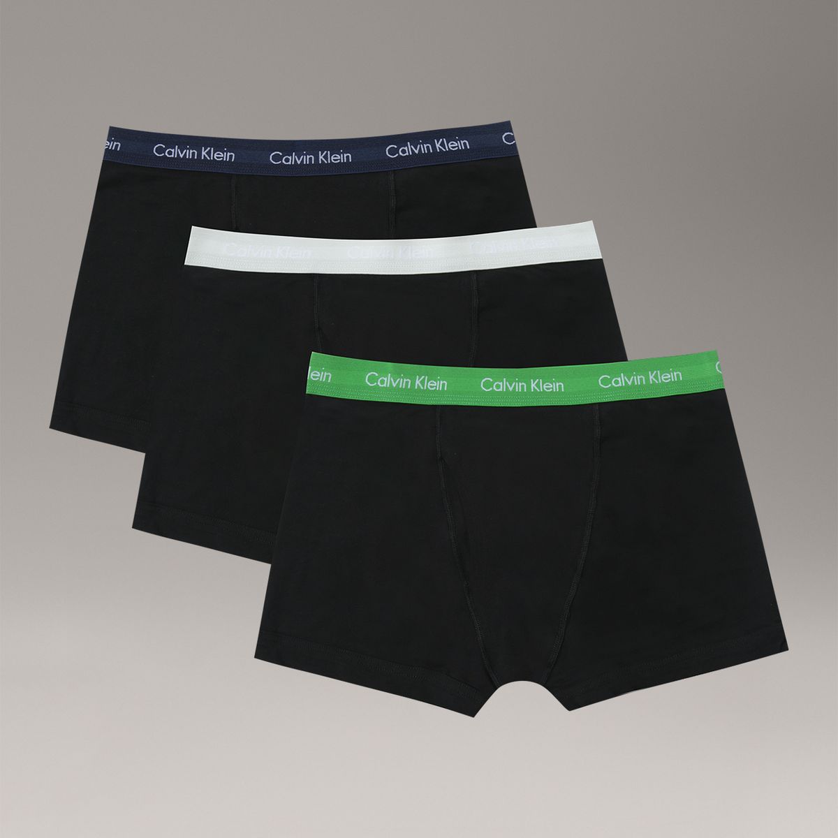 CALVIN KLEIN - Pack De 3 Bóxers Trunk Cotton Stretch Negro Calvin Klein