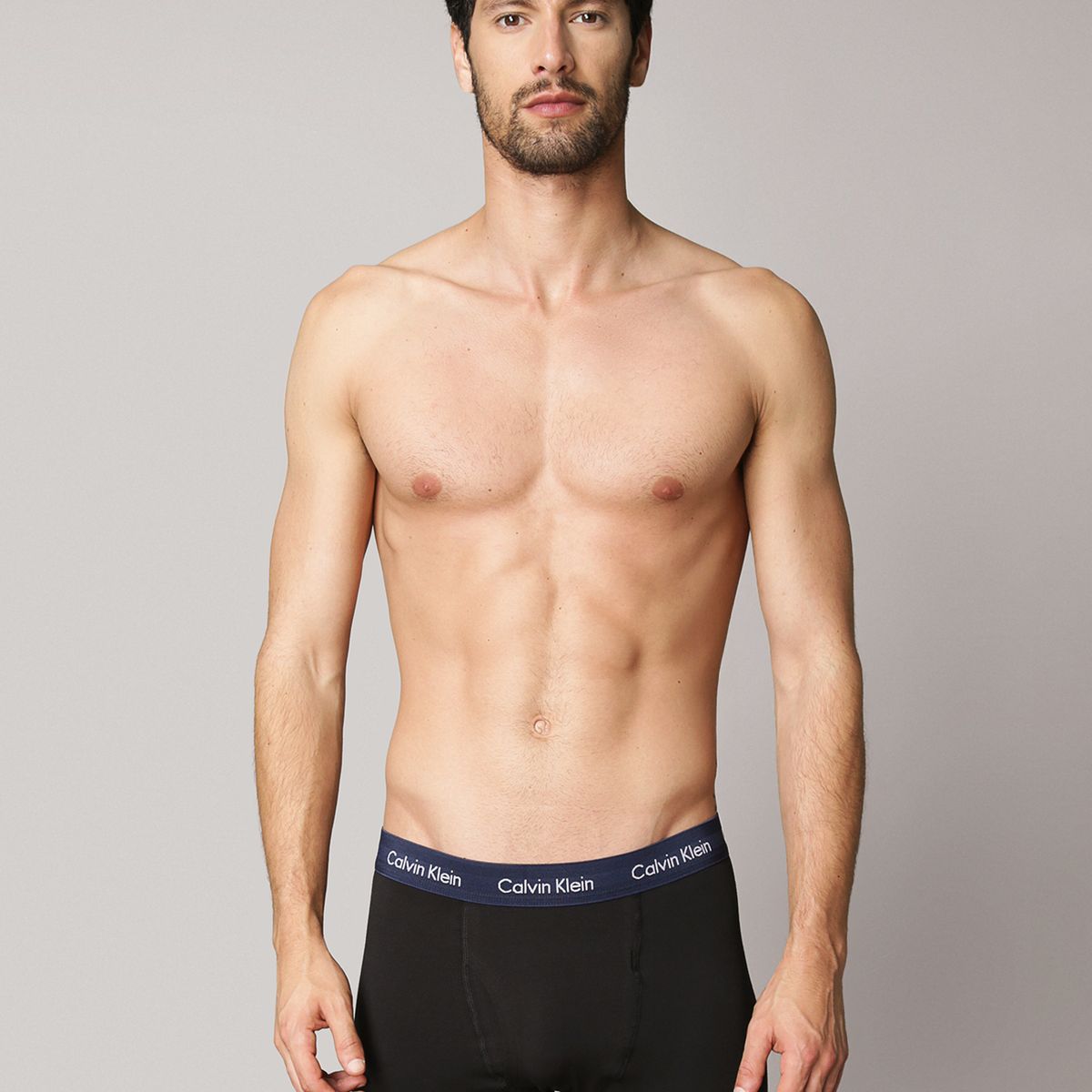 CALVIN KLEIN - Pack De 3 Bóxers Trunk Cotton Stretch Negro Calvin Klein