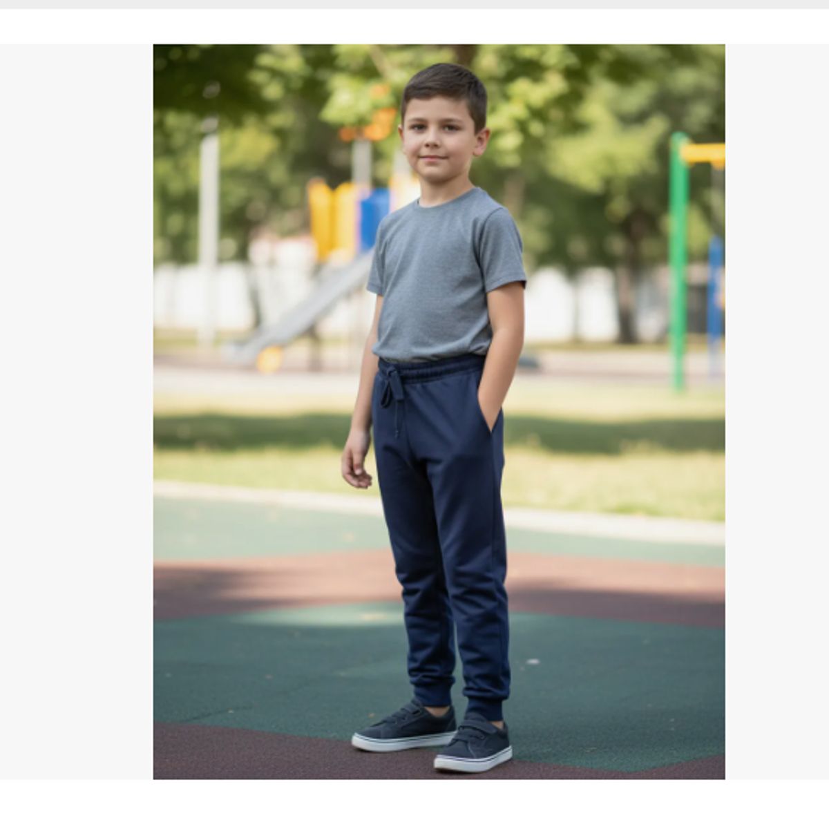 AGW - Pack 2 Pantalones Buzo Niño Azul Marino Escolar