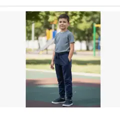 AGW - Pack 2 Pantalones Buzo Niño Azul Marino Escolar