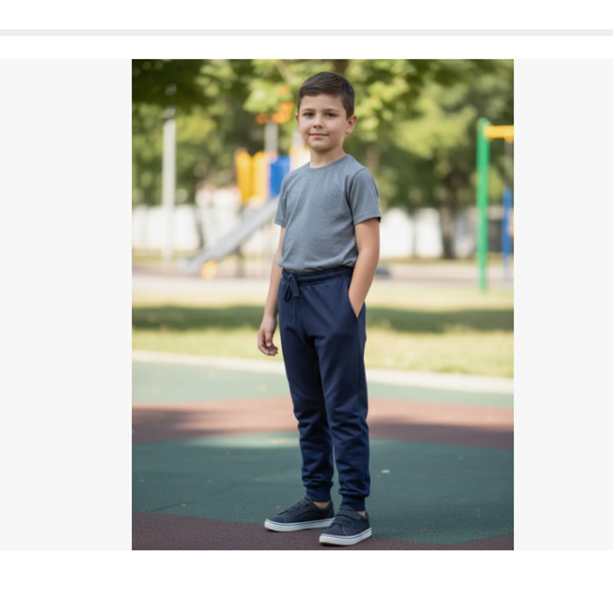 AGW - Pack 2 Pantalones Buzo Niño Azul Marino Escolar
