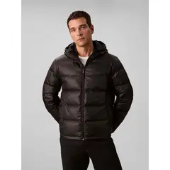 CALVIN KLEIN - Parka Acolchada con Gorro Negro