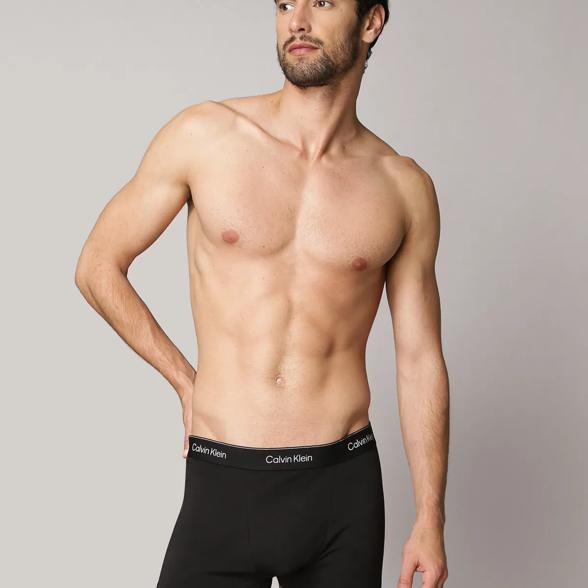 CALVIN KLEIN - Pack De 5 Bóxers Trunk Icon Cotton Stretch Negro Calvin Klein