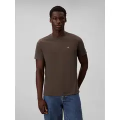 CALVIN KLEIN - Polera Clásica con Monograma Gris