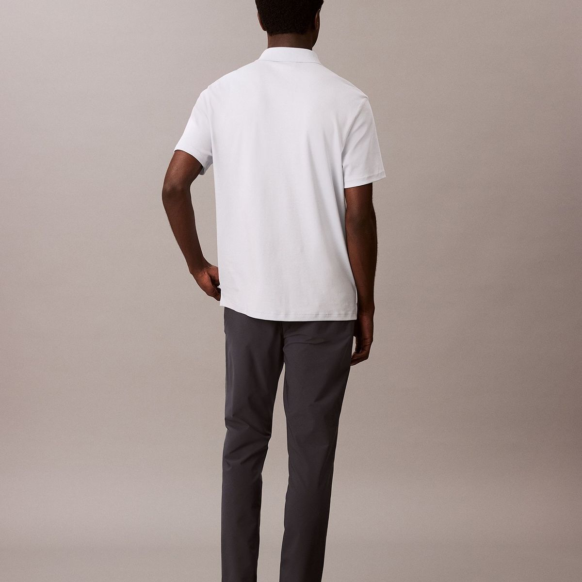 CALVIN KLEIN - Pantalón Slim en Tejido Técnico Elástico Azul Calvin Klein