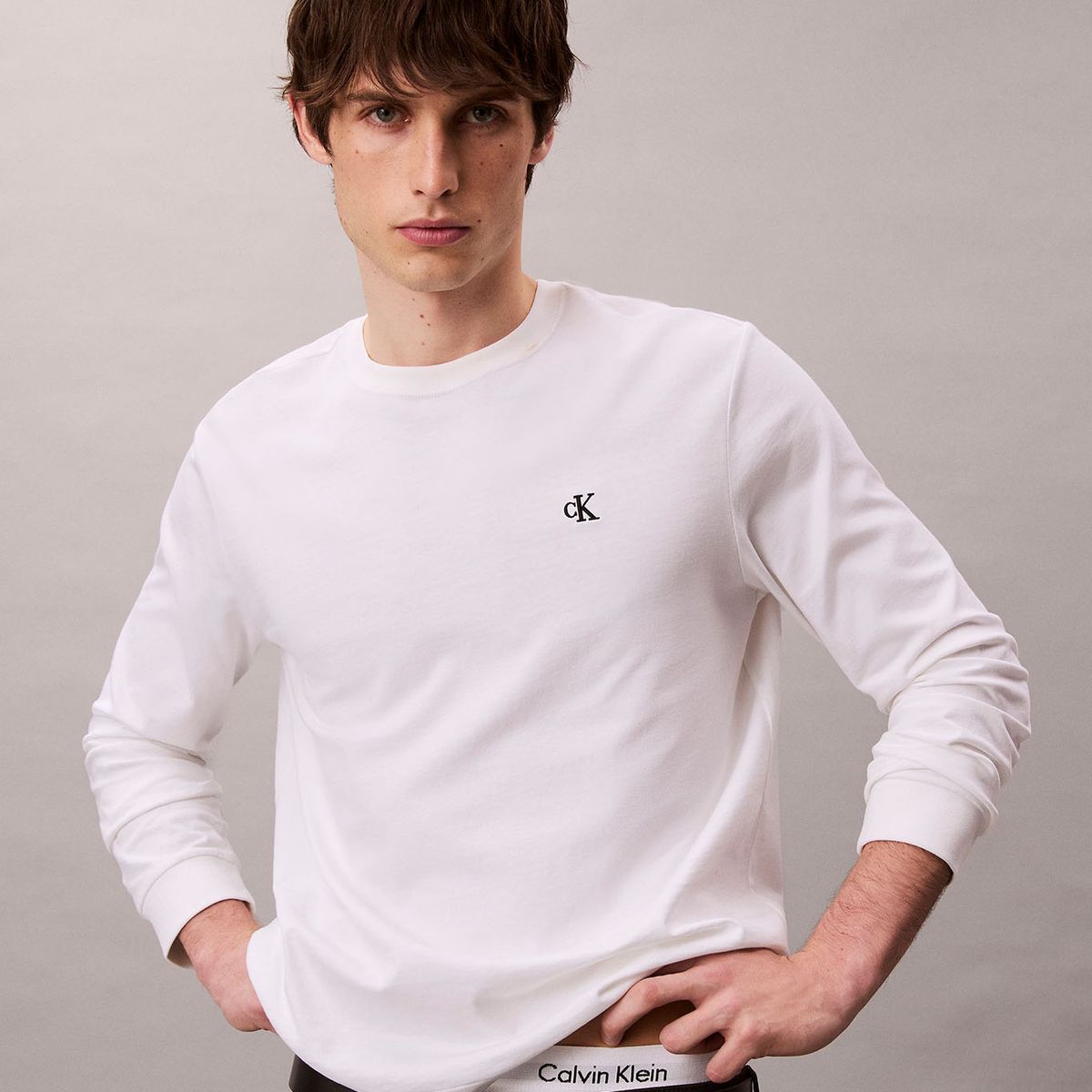 CALVIN KLEIN - Polera con Monograma