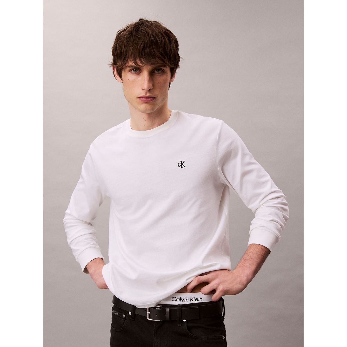 CALVIN KLEIN - Polera con Monograma