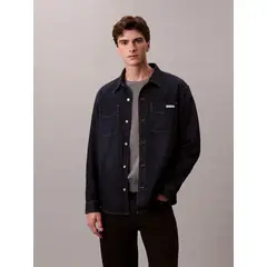 CALVIN KLEIN - Sobrecamisa Denim Estilo 90S Azul