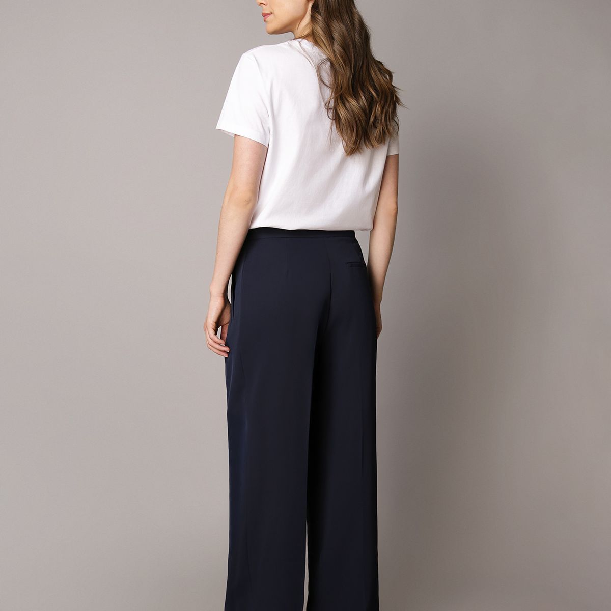 CALVIN KLEIN - Pantalón Recto De Sarga Tailored Azul Calvin Klein