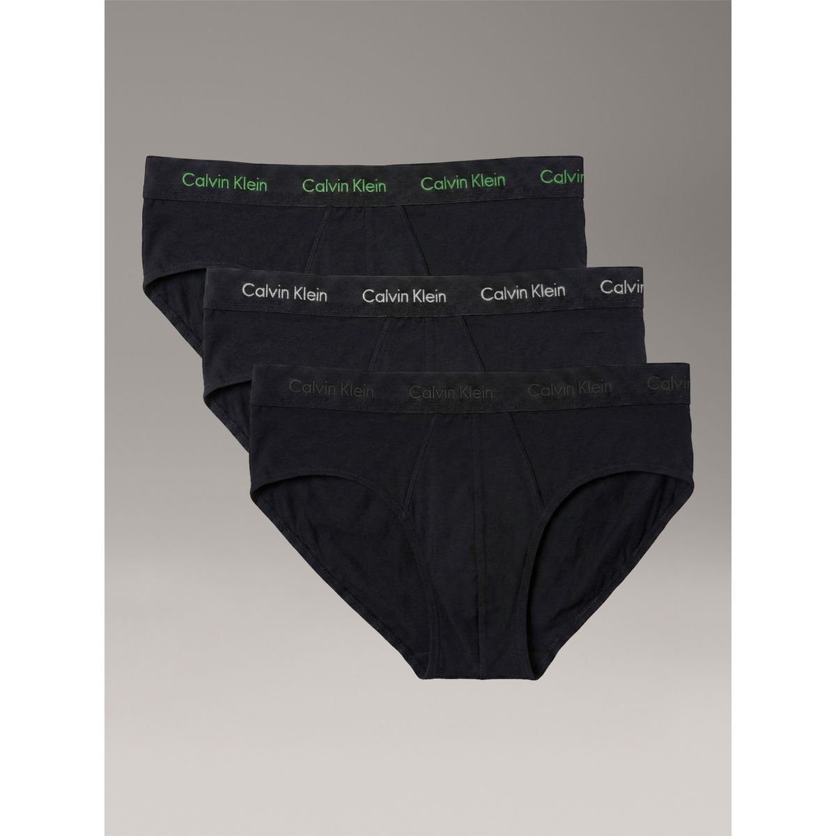 CALVIN KLEIN - Pack de 3 Slips Cotton Stretch Negro Calvin Klein
