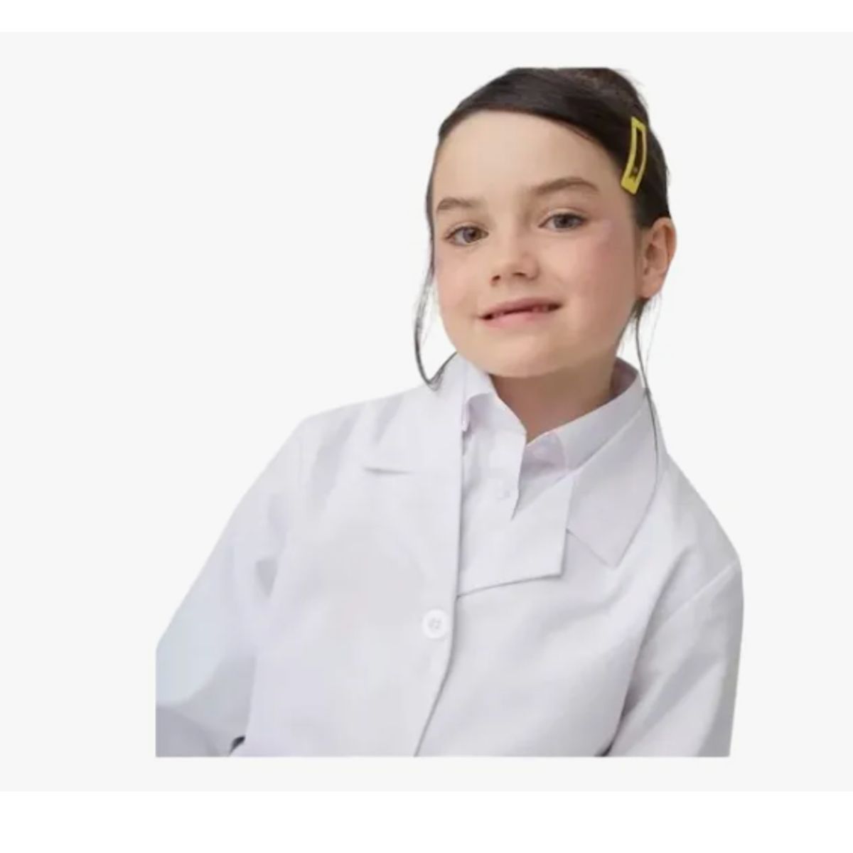 AGW - Cotona Delantal Niñoa Blanca Escolar Colegio