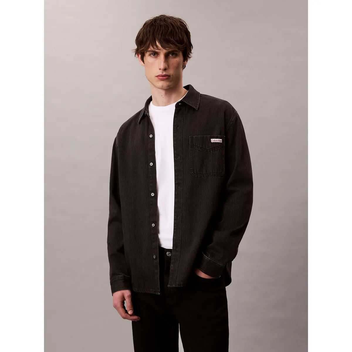 CALVIN KLEIN - Sobrecamisa Classic 205 Negro Calvin Klein