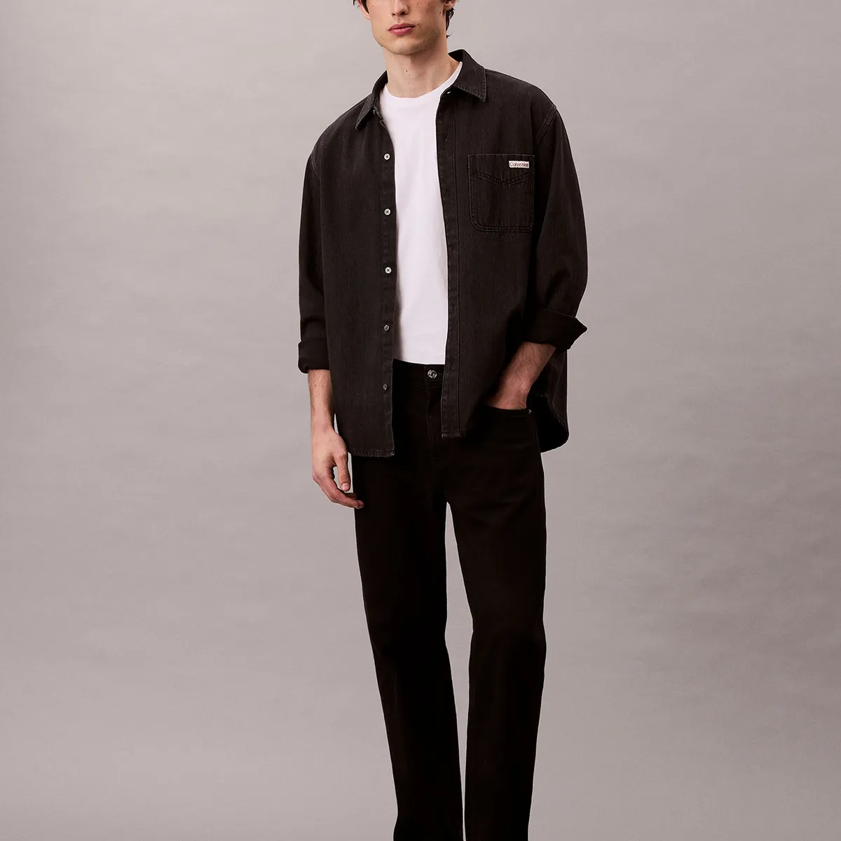 CALVIN KLEIN - Sobrecamisa Classic 205 Negro Calvin Klein